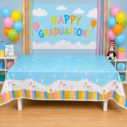 Places You'll Go Grad Large Plastic Table Cover